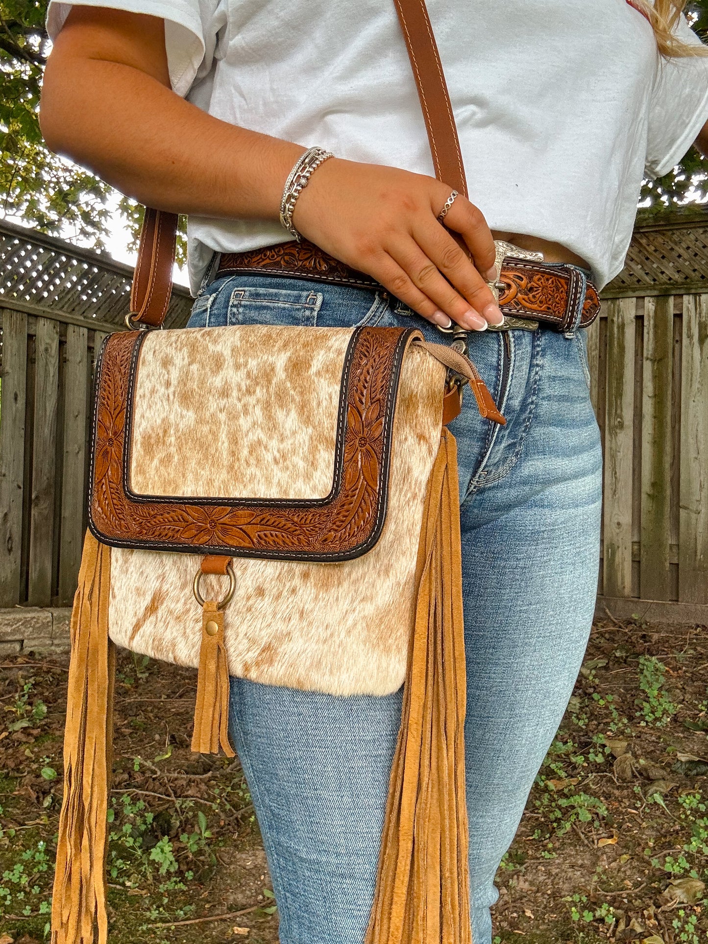 Rusty Tooled Purse