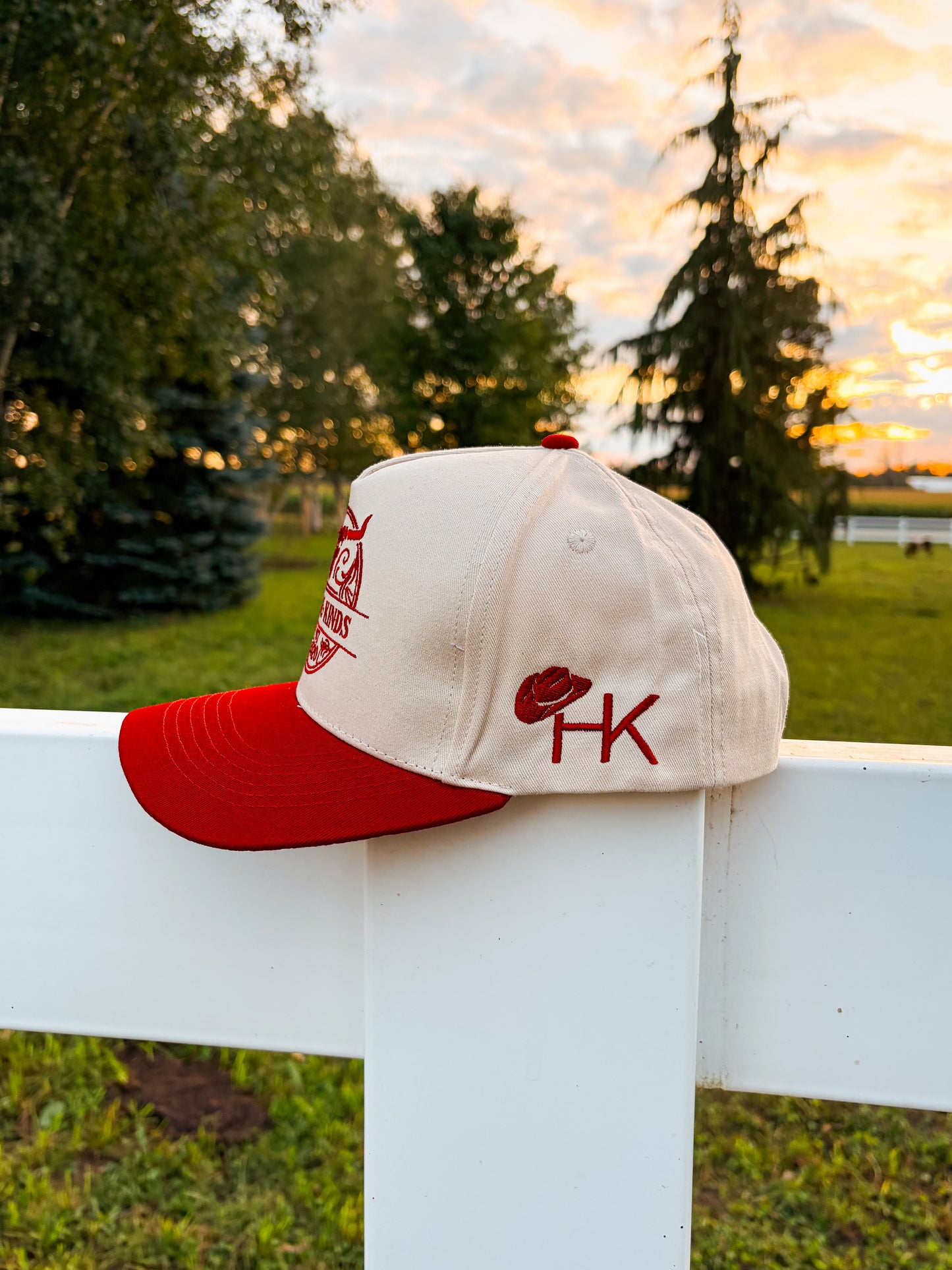 The Stampede Snapback (Red/Natural)