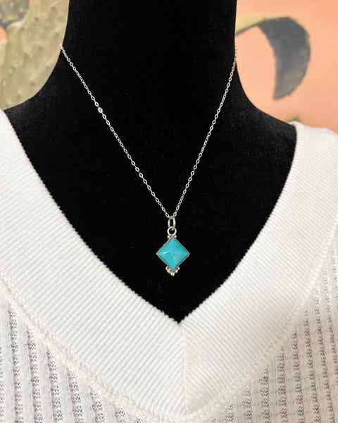 Turquoise Diamond Necklace