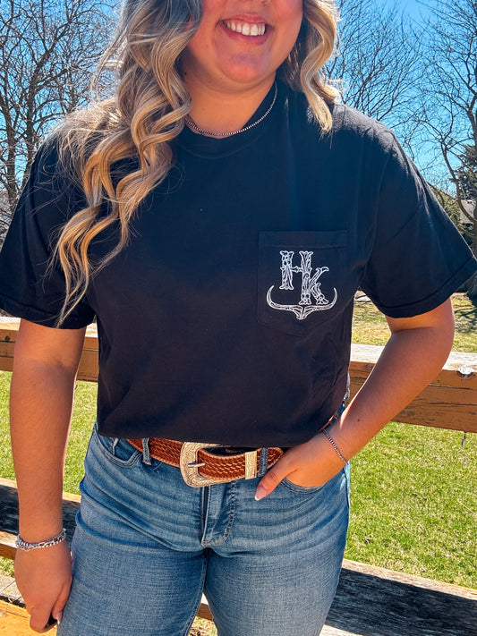 Branded Pocket Tee (Black)