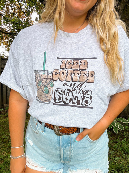 Iced Coffee and Cows Tee