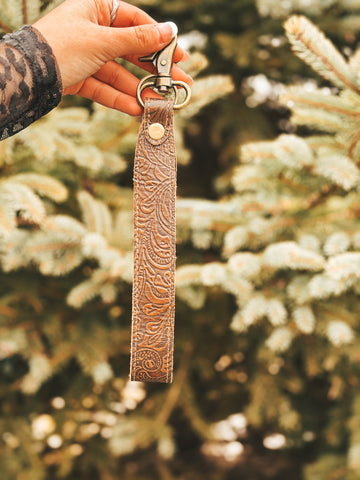 Classic Country Tooled Wristlet