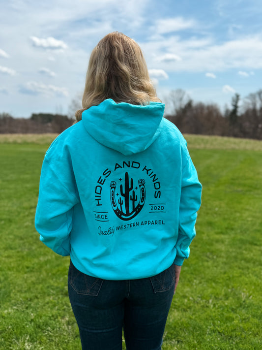Branded Horseshoe Hoodie (Teal)