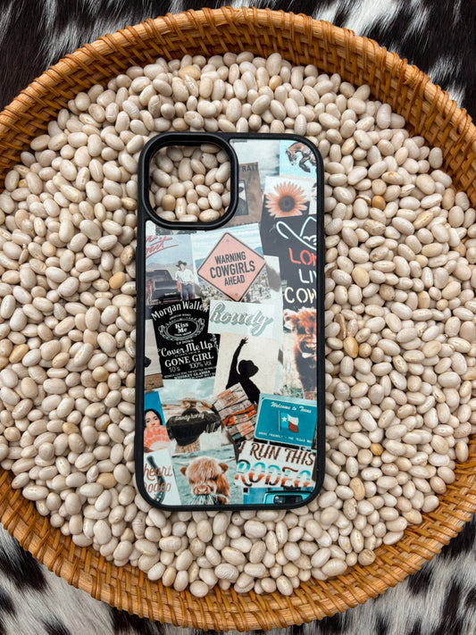 Cowgirl Collage Phone Case