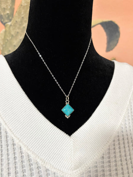 Turquoise Diamond Necklace