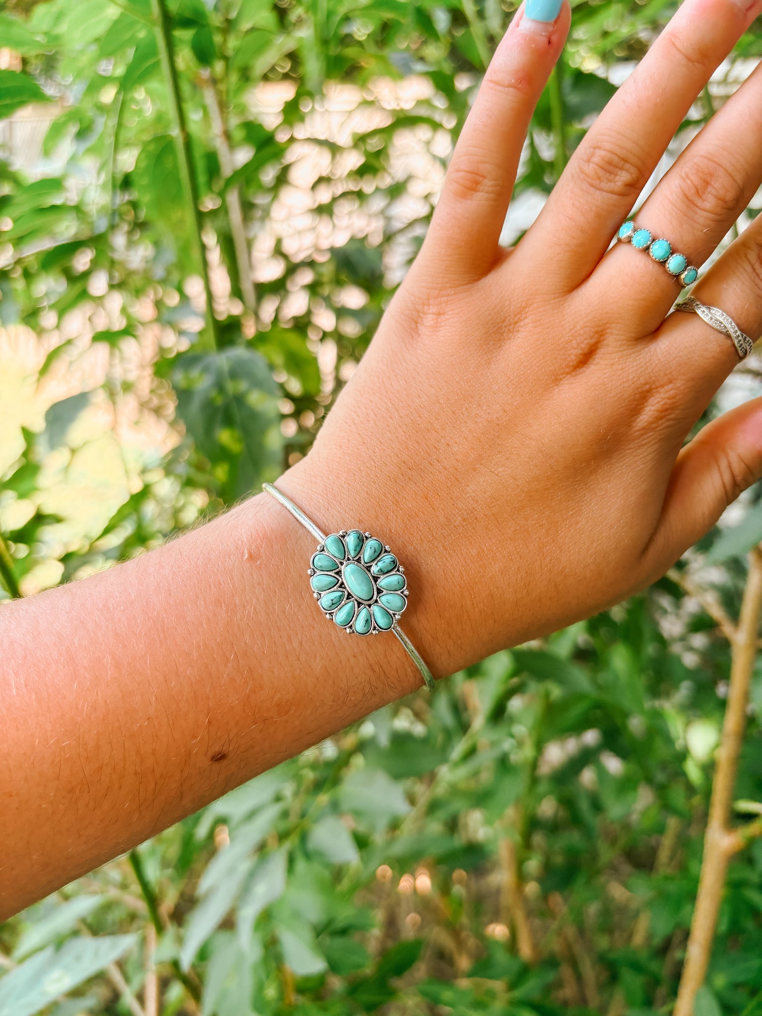 Turquoise Concho Bracelet