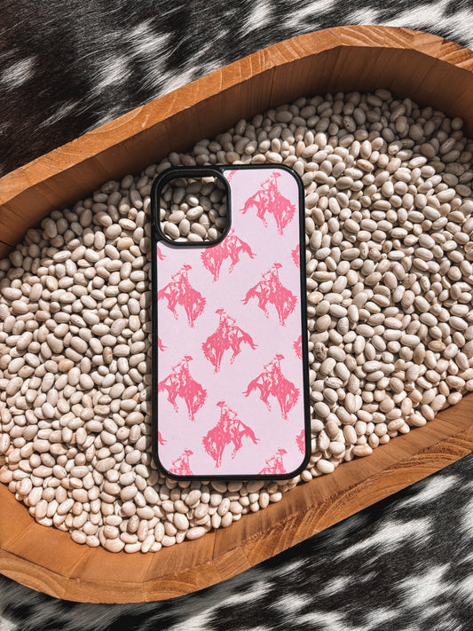 Pink Bronc Phone Case