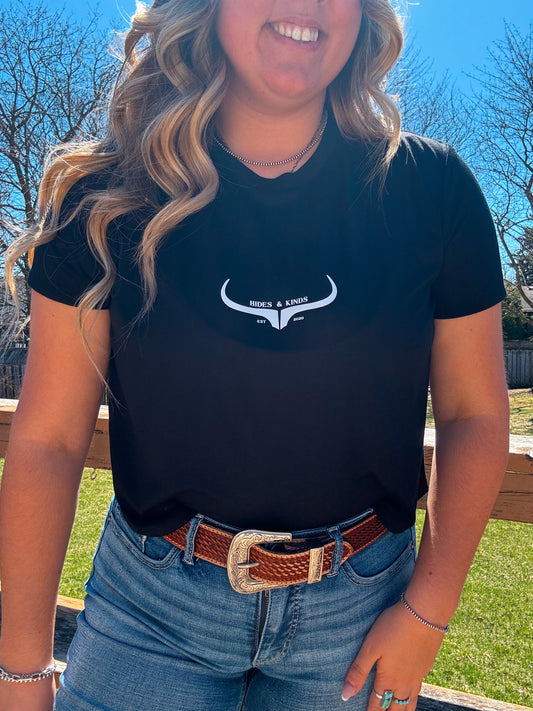 Original Logo Cropped Tee (Black)