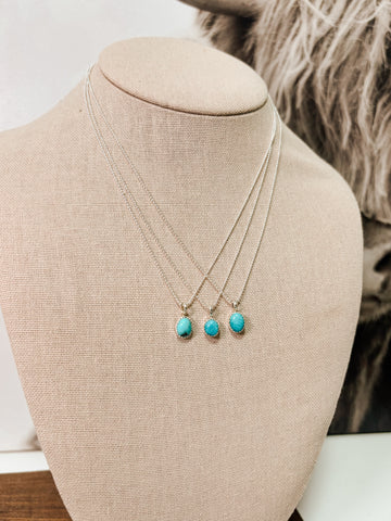 Turquoise Creek Pendant Necklace