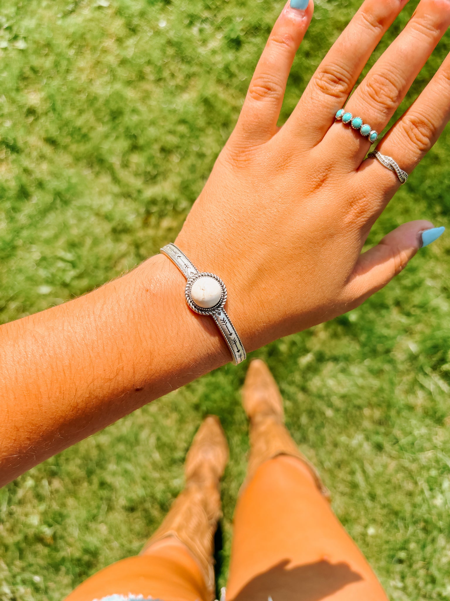 White Arrowhead Bracelet