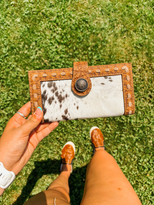 Outlaw Leather & Cowhide Wallet