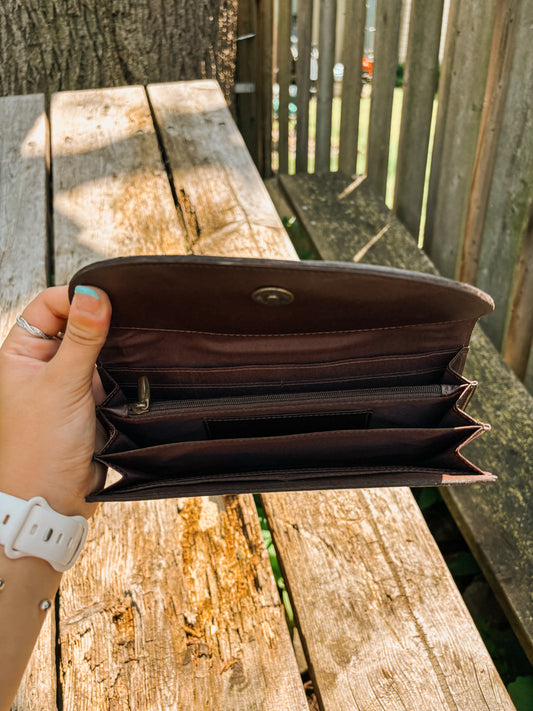 Blossom Tooled Wallet