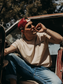 The Backroad Hat (Maroon/Natural)