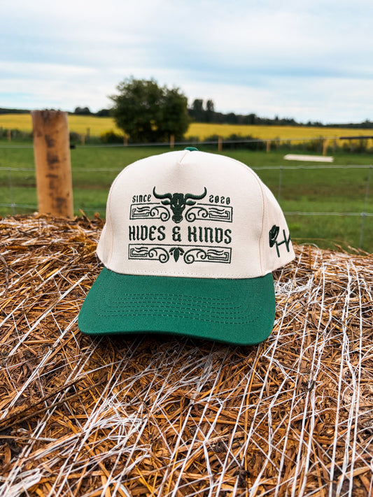 The Ranchline Hat (Forest Green/Natural)