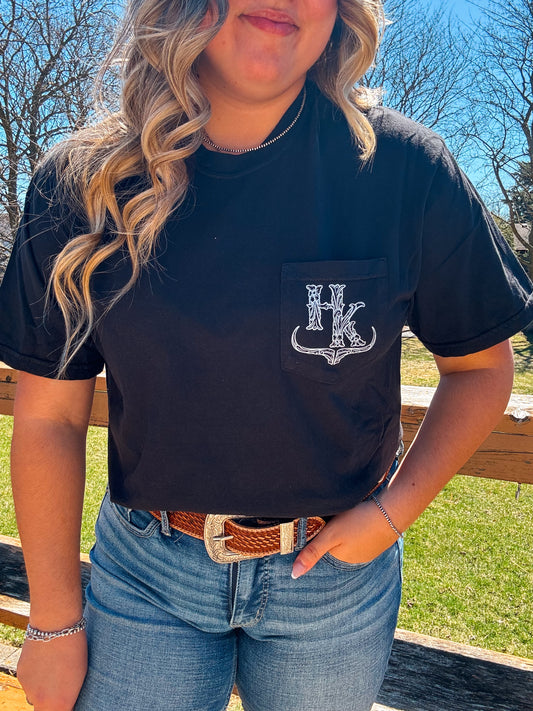 Branded Pocket Tee (Black)