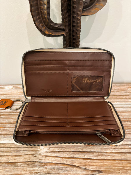 Wrangler Southwest Wallet - Coffee