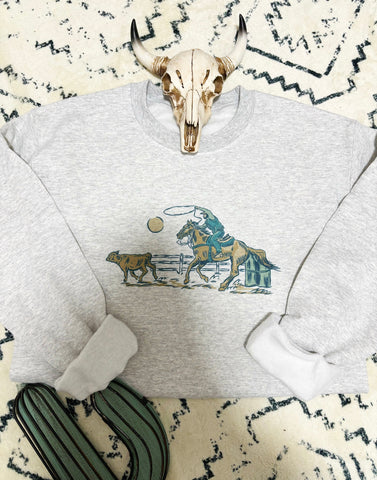 Calf Roper Crewneck