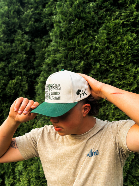 The Ranchline Hat (Forest Green/Natural)