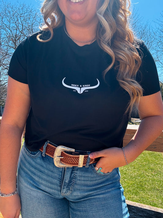 Original Logo Cropped Tee (Black)