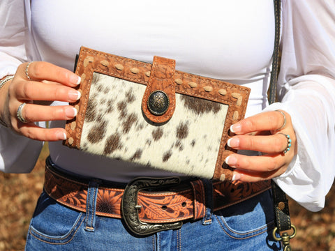 Outlaw Leather & Cowhide Wallet