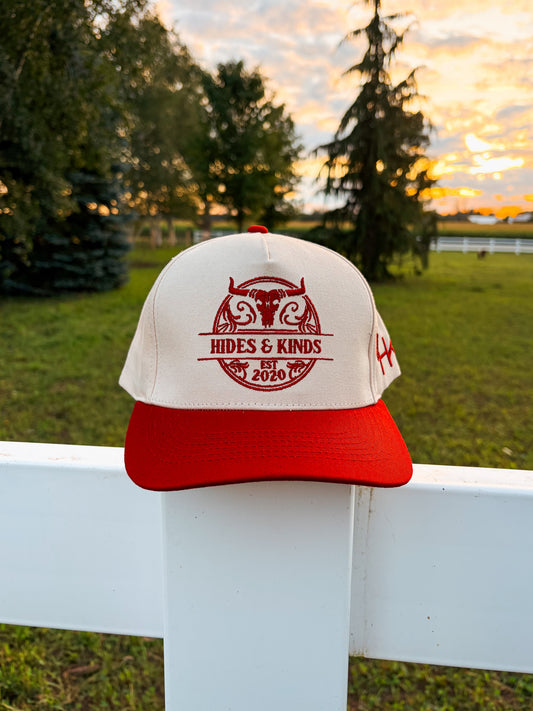 The Stampede Snapback (Red/Natural)