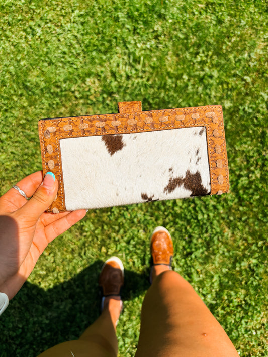 Outlaw Leather & Cowhide Wallet