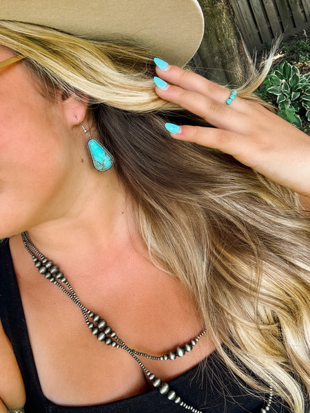 Turquoise Tear Drop Earrings