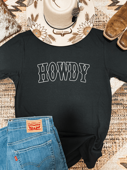 Black Howdy Tee