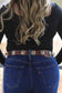 Back view of Saddle Ridge belt showing silver concho details