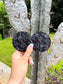 Set of Cactus Car Coasters featuring black background and white cactus design – Hides & Kinds