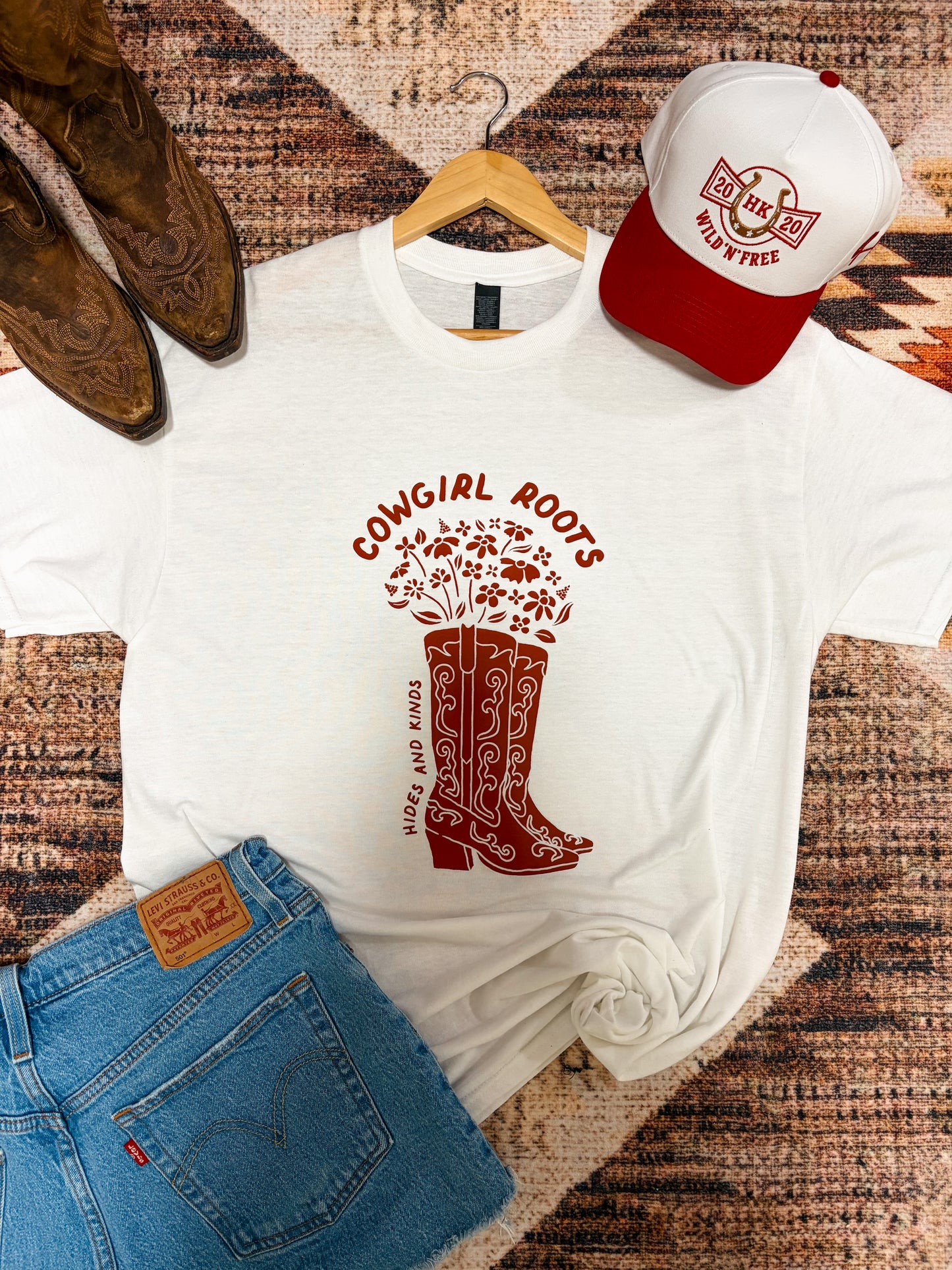 HK Cowgirl Roots Tee (Red)