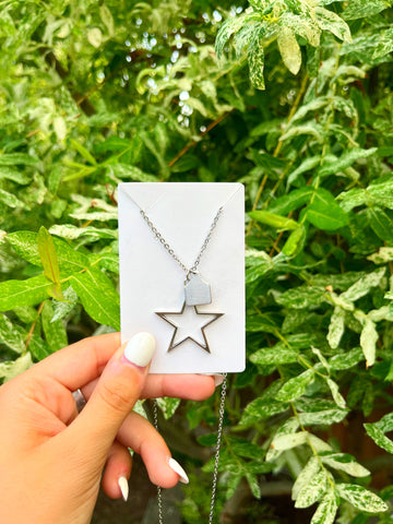 Custom Star Cow Tag Initial Necklace