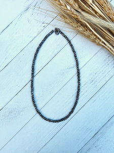 Gun Metal Beaded Choker