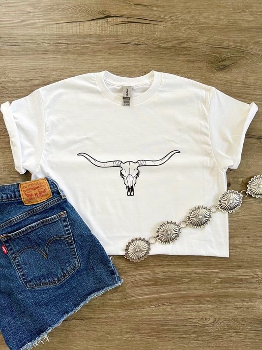 Longhorn Skull Tee