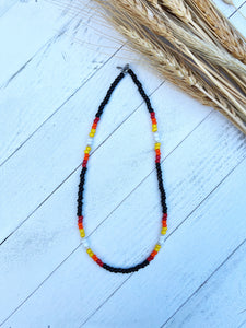 Black Serape Beaded Choker