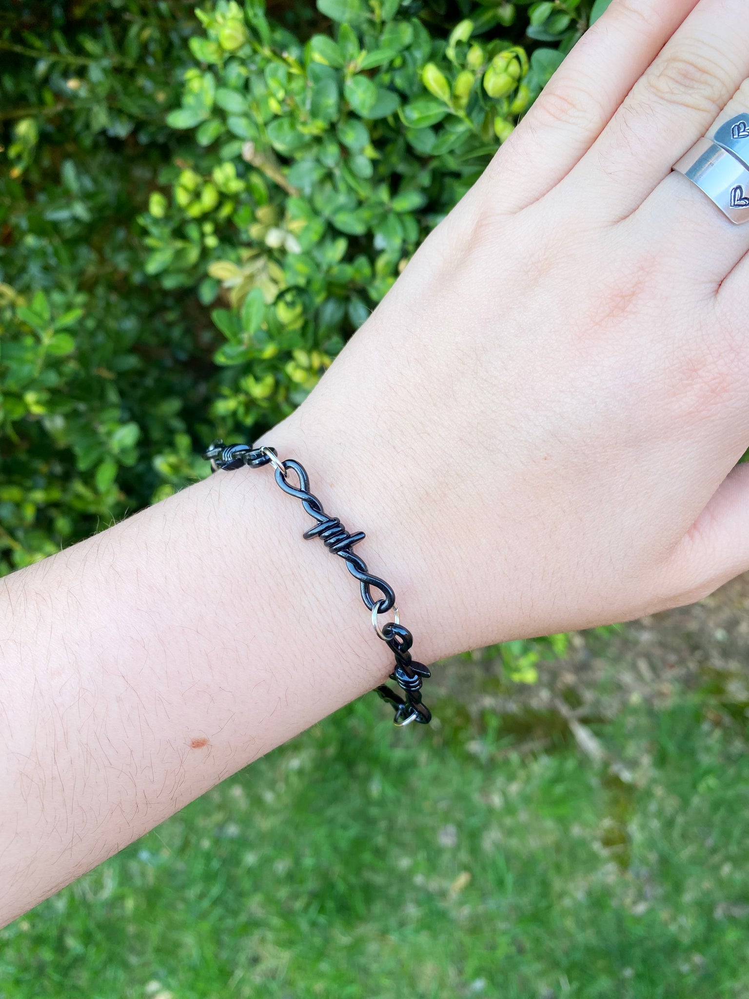Black Twisted Wire Bracelet